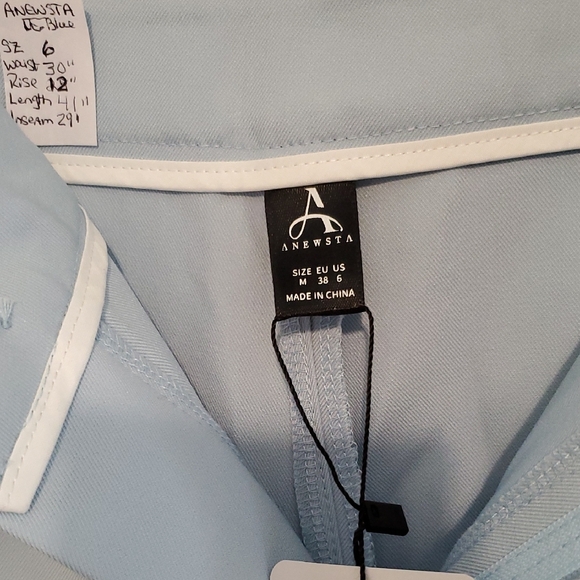 Chic Sky Blue Women's Wide-Leg Pants - Picture 2 of 4